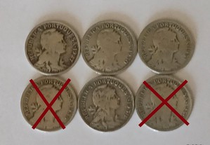 13 Moedas 50 Centavos/ 1 Escudo República Portuguesa