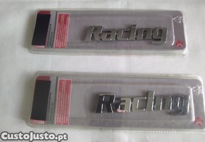 Emblema " Racing " Cromado 3d