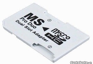 Adaptador duplo micro SD para Memory Sick Pro Duo