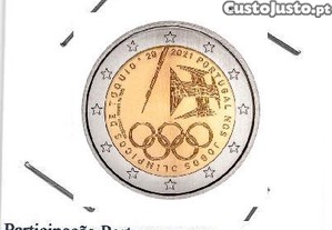 Participação Portuguesa nos Jogos Olímpicos de Tóquio - - - 2,00 Euros - 2021 - - - - - Moeda