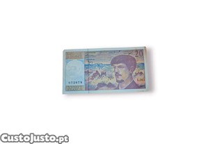 Nota 20 Francos Franceses   Claude Debussy | Fran�a, 1997