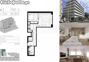 Apartamento T0+1 Em Matosinhos Sul