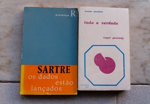 Obras de Sartre e Roger Garaudy