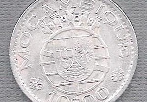 Moeda Moçambique - 10$00 Escudos 1952