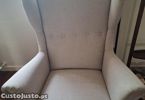 Cadeiro apoio cabea em tecido ikea como novo