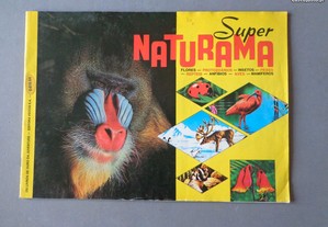 Caderneta de cromos Super Naturama - Editora Vecch