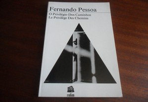 "O Privilégio dos Caminhos" de Fernando Pessoa - 1ª Edição de 1988