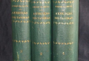 Livro A Execução dos Távoras Romance Histórico César da Silva 3 Volumes