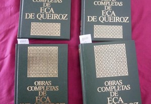 2 Volumes das Obras Completas de Eça de Queiroz.