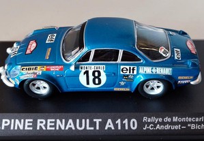 * Miniatura 1:43 Alpine A110 | Rally Monte Carlo 1973 |"100 Anos do Desporto Automóvel"
