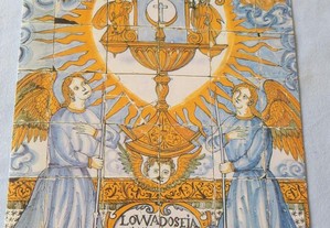 Postais Antigos Azulejos Arte Sacra - 3 postais - Medida de cada Postal: Fechados: 21 X 13,5 cm