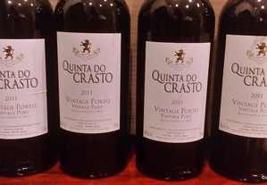 4 garrafas vinho do porto vintage 2011
