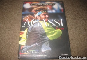 Jogo "Andre Agassi Tennis" para Sega Mega Drive/Completo!