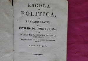 Tratado de civilidade Portugueza. D. João Siqueira. 1849.