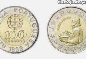 Moedas Portuguesas - 100$ escudos (Bimetálica)