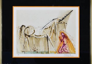 Salvador Dalí - serigrafia sobre papel de arches, assinada
