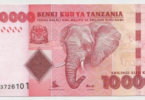 Espadim - Nota de 10.000 Shilings de 2010 - Tanzania