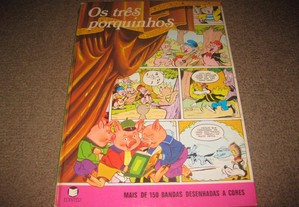 Livro de Banda Desenhada Vintage "Os Três Porquinhos"