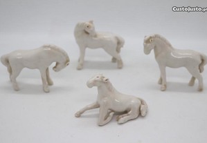 Conjunto 4 Cavalos Porcelana Chinesa Tang XX