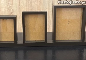 Porta-retratos m�ltiplo em escada (5 molduras)