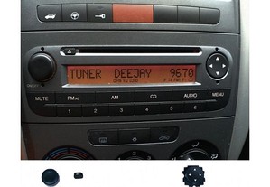 Kit de botões do radio Fiat Fiorino Qubo Linea Grand Punto Peugeot Bipper Citroen Nemo