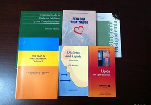 Livros diabetes e dislipidémia - vários títulos