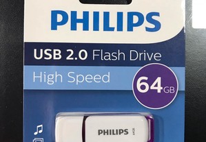 Pen USB 64GB - Philips - Nova e Selada