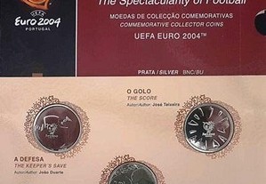 PORTUGAL - Moedas 8 euros O Espectáculo do Futebol UEFA 2004 -AM