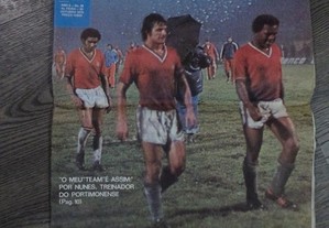 Jornal Revista Equipa Ano 2 nº 38 (outubro de 1976) - Poster Selecção Nacional de Futebol