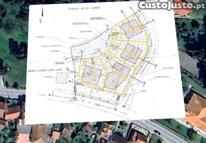 Terreno aprovado para 8 moradias no luso