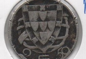 2.50 Escudos 1946 - bc prata