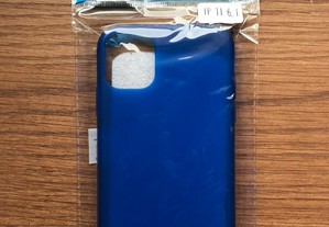 Capa de silicone azul para iPhone 11 - Nova / Várias Cores