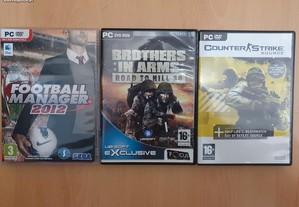 Jogos para PC - FM, BrothersInArms, Counter Strike