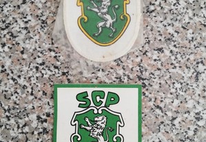 Sporting C.P. - Antigo emblema em pano - Novo - Medidas 10 x 7 cm