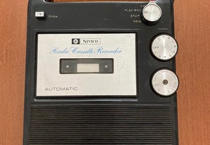 Rádio e Gravador Cassete Antigo - Nivico