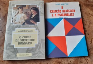 Obras de Anatole France e Cyro Martins