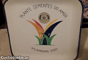 Prato cer�mico Rotary Plante Sementes do Amor, Vilamoura 2003