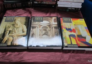 Coleção "História da Arte Larousse" - 3 Volumes, 754 págs.
