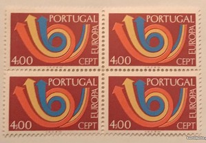 Quadra de selos novos - Europa CEPT - 1973