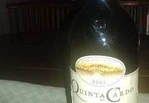 Vinho tinto Quinta do Cardo, colheita de 2001.