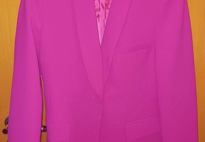 Blazer cintado rosa fuchsia da Zara novo