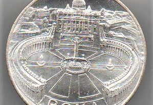 Vaticano - medalha do Papa João Paulo II - soberba prata