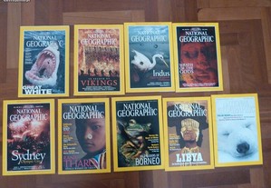 34 revistas National Geographic inglês 2000 a 2003