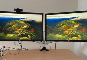 Monitores Gaming LG e suporte