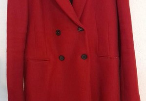 Casaco Zara - vermelho em lã