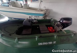 Barco WHALY 310 Com o motor MERCURY 15HP 4T. EFI ELPT com trime e motor de arranque