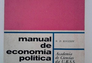 Livro Manual de Economia Política