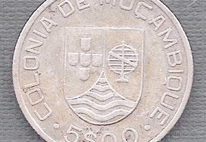 Moeda Moçambique - 5$00 Escudos 1935