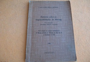Relatório sobre as responsabilidades de Marang, no Caso Banco de Angola e Metrópole- 1926