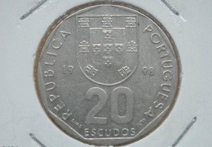 254 - República: 20 escudos 1998 cuni, por 0,15